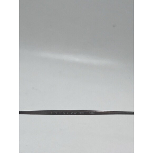 VTG 90s CALVIN KLEIN Black Grey Round Eyeglasses Glasses 336 Frame 546 46-21 - Picture 3 of 6